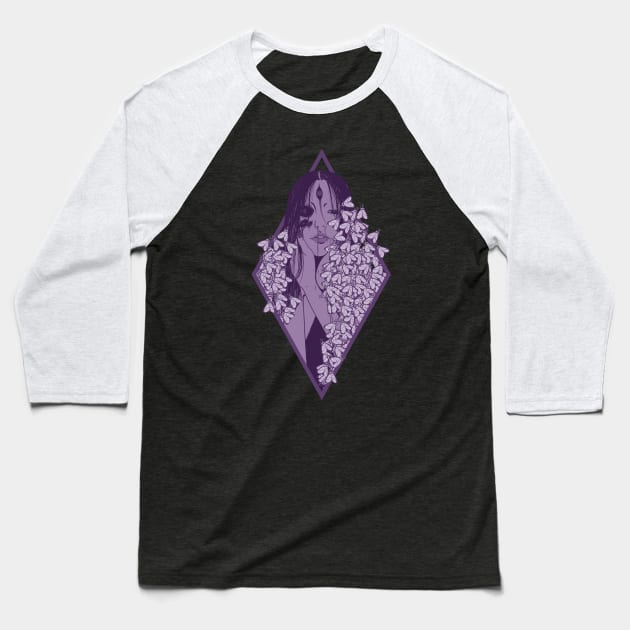 Purple Forever Baseball T-Shirt by VISUALUV